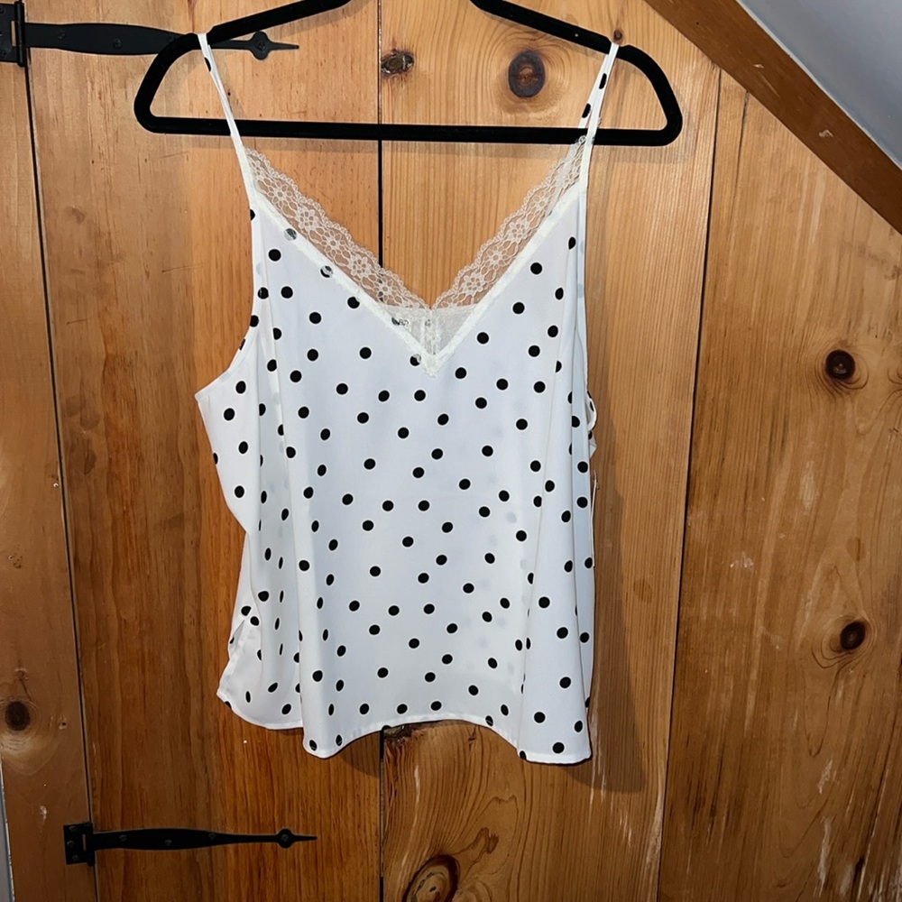 Polka dot tank top